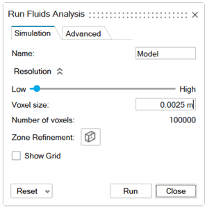 simulation set-up