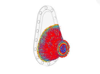 Altair Inspire Form stamping process simulation, visualising material deformation and defect detection in real-time analysis.