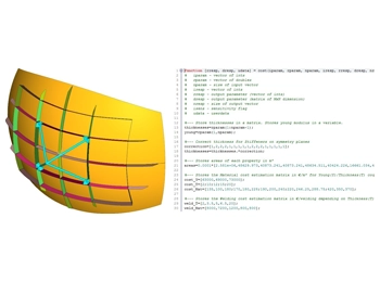Altair Compose function setup using DRESP3 for defining design responses in finite element analysis (FEA), showcasing advanced scripting capabilities.