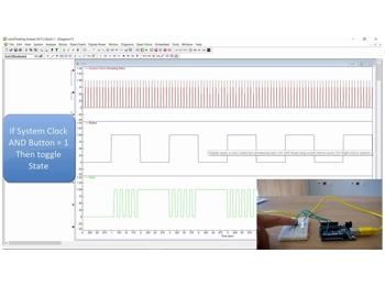 Altair Embed model-based design for embedded systems – A comprehensive view of an Altair Embed workspace, demonstrating system-level modelling, block-based logic, and real-time execution for microcontroller-based applications.