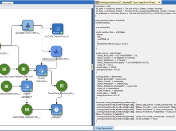 A visual workflow builder, integrating R scripting and automated machine learning to streamline data preparation, feature engineering, and model deployment.