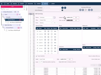 A no-code data transformation interface, allowing users to extract, clean, and structure data from various sources for advanced analytics.
